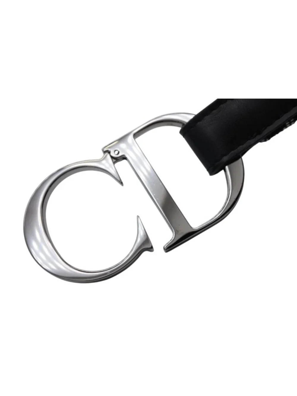 Dior Belt Trotter Line CD Logo Navy Gray
